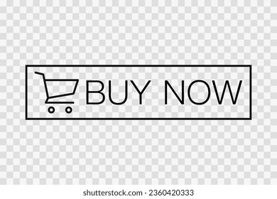 Buy now line icon, high quality vector editable stroke symbol. Buy now outline sign isolated on dark and light transparent backgrounds.
