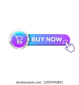 buy now for marketing design. Buy Now vector web button with Hand clicking icon.  Online shop. Shop now. Marketing concept. Vector