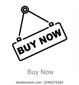 Buy Now and offer icon concept