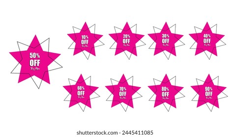 Buy Now offers vector pink editable file starshape illustrator 