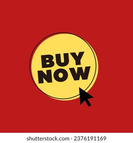 Buy now on red background