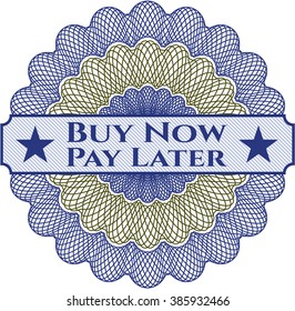 Buy Now Pay Later abstract linear rosette