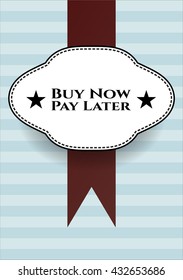 Buy Now Pay Later colorful poster