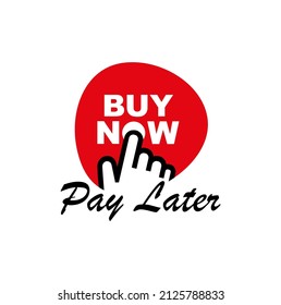 buy now pay later icon on white background