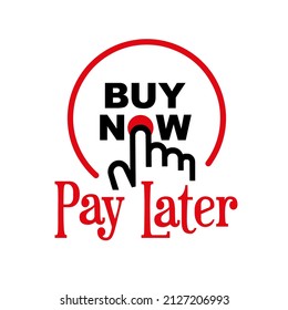 buy now pay later icon on white background