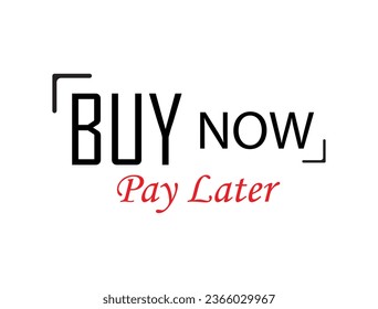 buy now pay later icon on white background