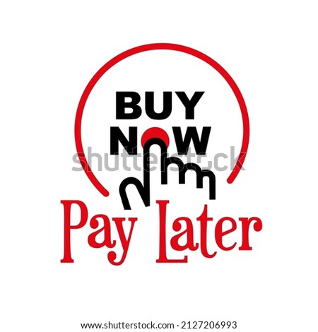 buy now pay later icon on white background