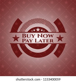 Buy Now Pay Later retro red emblem