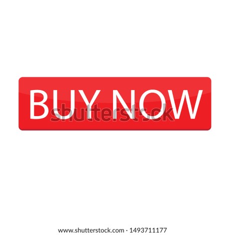 buy now red button. website element. online shop icon