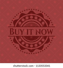 Buy it Now red emblem. Vintage.