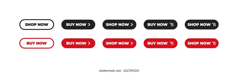 Buy now ,red icon . Button vector. Web button illustration. Buy now button with shopping cart. Shop now. Big collection. 