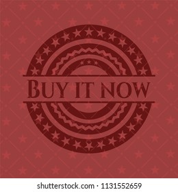 Buy it Now retro red emblem