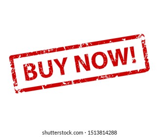 Buy now stamp vector texture. Rubber imprint. Web or print design element for sign, sticker, label