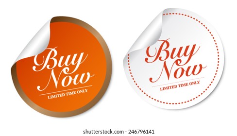 Buy now stickers