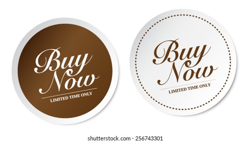Buy now stickers