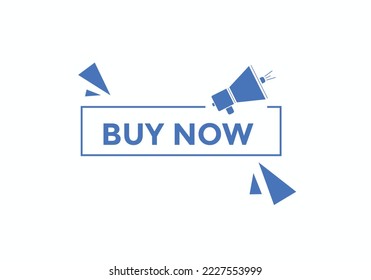 botón Comprar ahora texto. burbuja de habla. Compra ahora un banner web colorido. ilustración vectorial. Plantilla de signo de etiqueta de venta masiva
