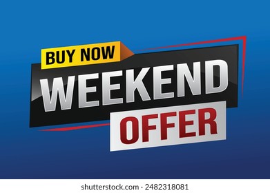 Buy now weekend Special sale tag. Banner design template for marketing. Special offer promotion retail. background banner modern graphic design for advertising store shop, online store, website


