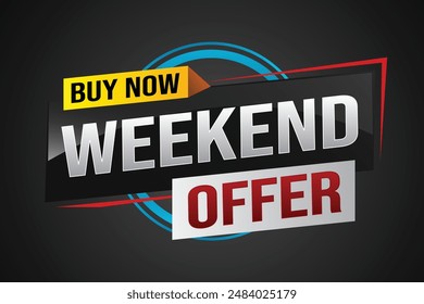 Buy now weekend Special sale tag. Banner design template for marketing. Special offer promotion retail. background banner modern graphic design for advertising store shop, online store, website

