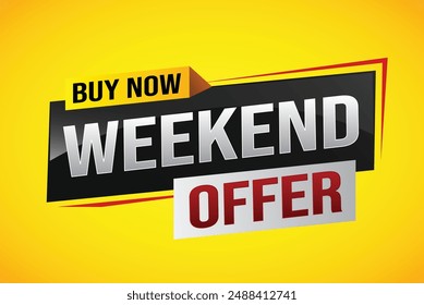 Buy now weekend Special sale tag. Banner design template for marketing. Special offer promotion retail. background banner modern graphic design for advertising store shop, online store, website

