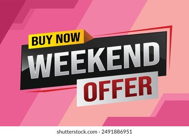 Buy now weekend Special sale tag. Banner design template for marketing. Special offer promotion retail. background banner modern graphic design for advertising store shop, online store, website

