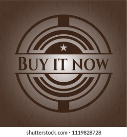 Buy it Now wooden emblem