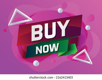 Buy now word concept vector illustration with lines 3d style for social media landing page, template, ui, web, mobile app, poster, banner, flyer, background, gift card, coupon, label, wallpaper