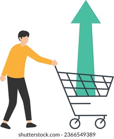 Buy on the dip, purchase stock when price drop, Trader signal to invest, Make profit from market collapse, Buy stock with down arrow graph in shopping cart

 svg