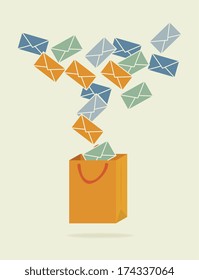 buy on line design over beige  background vector illustration 