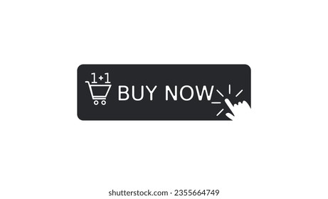 Buy One Get 1 Free, vector button for sell, high quality vector