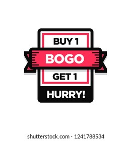 Buy One Get One BOGO Discount Offer Sale Poster Design