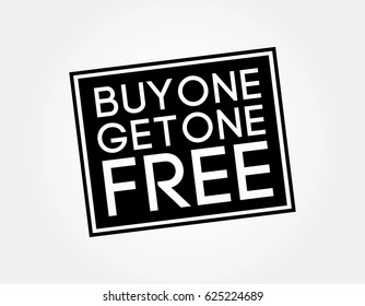 buy one get one free