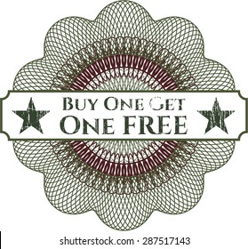 Buy one get One Free abstract rosette