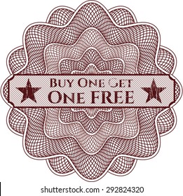 Buy one get One Free abstract rosette