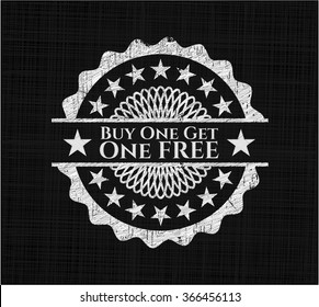 Buy one get One Free with chalkboard texture
