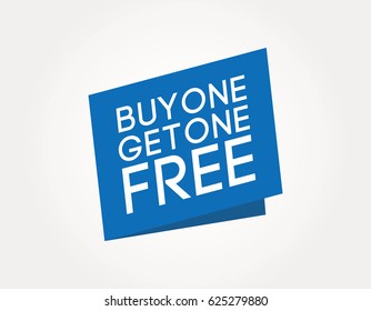 buy one get one free flat sign for business