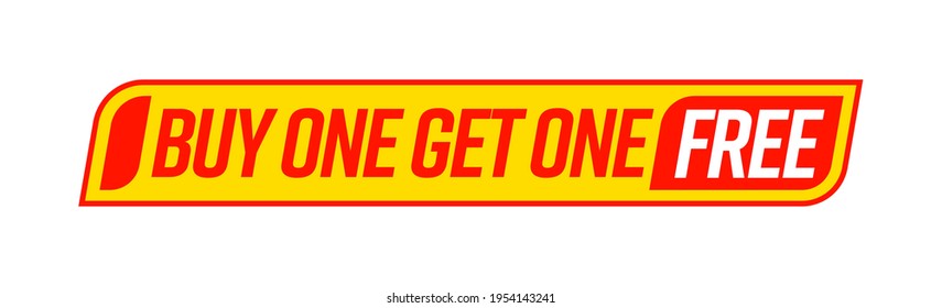 Buy One Get One Free Give Bonus Marketing Bogo Template Tag