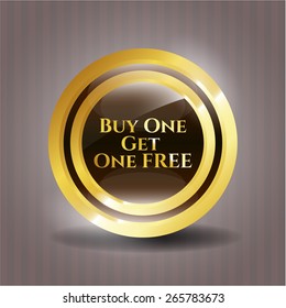 Buy one get one free gold emblem
