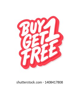 Buy one get one free! Lettering.