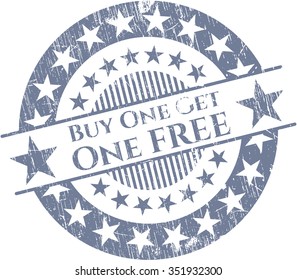 Buy one get One Free rubber grunge texture stamp