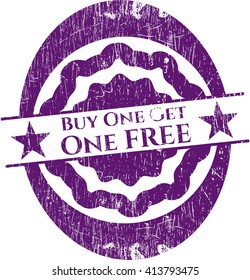 Buy one get One Free rubber grunge texture seal