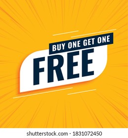 buy one get one free sale yellow background