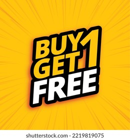 buy one get one free sale and deals background vector