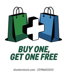 Buy One Get One Free Shopping Bag