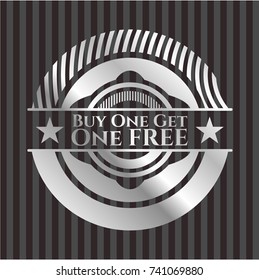 Buy one get One Free silver shiny emblem