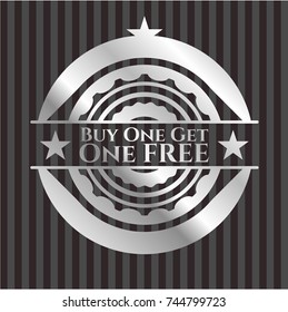 Buy one get One Free silvery shiny emblem