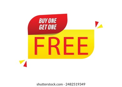  Buy One Get One Free Vector Design
