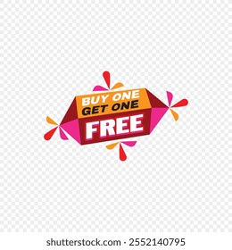 Buy one, get one free vector design