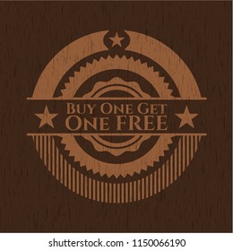 Buy one get One Free wooden signboards
