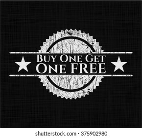 Buy one get One Free written on a chalkboard