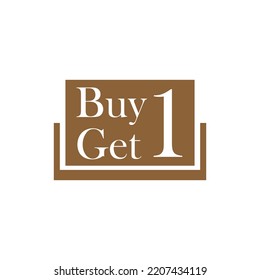 Buy One Get One Logo Design Template